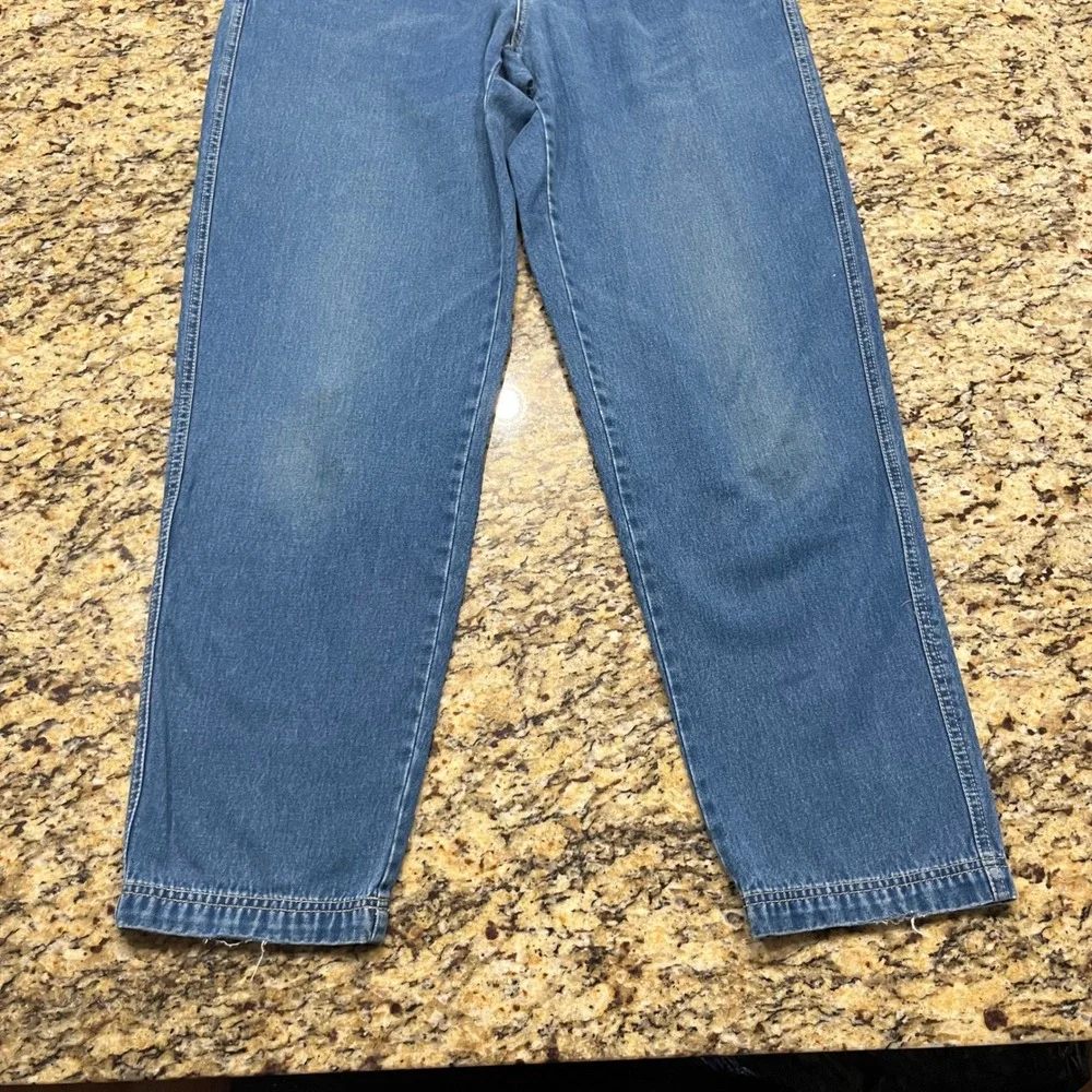 Lizwear Vintage 90s High Waisted Pleated Denim Jeans Medium Wash Women 12